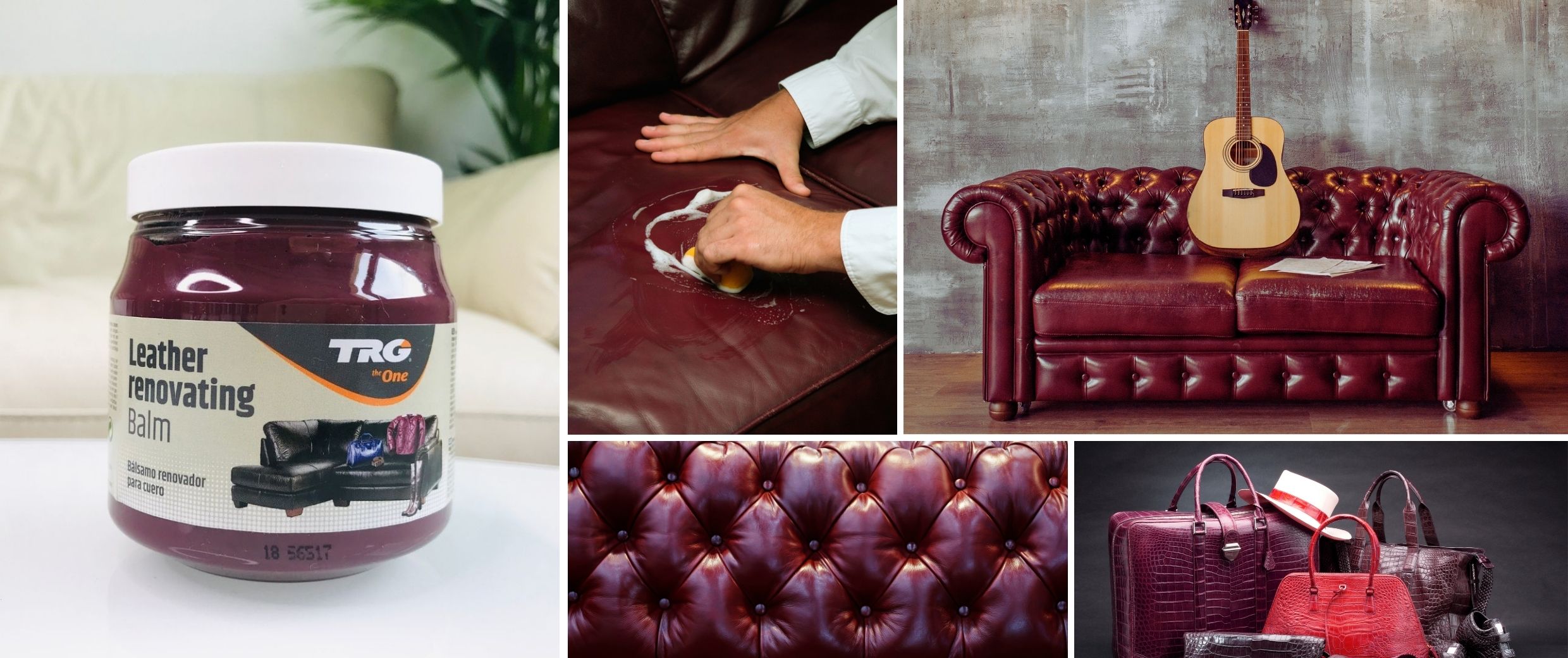 Leather Renovating Balm TRG the one bordeaux 111
